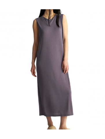 Γυναικείο Αμάνικο φόρεμα - Βισκόζη -Κανονική εφαρμογή