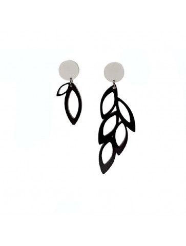 Plexiglass earring - Olive