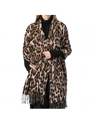 Women's animal print scarf