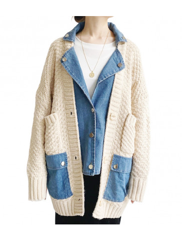 Women's Knitted Cotton Cardigan